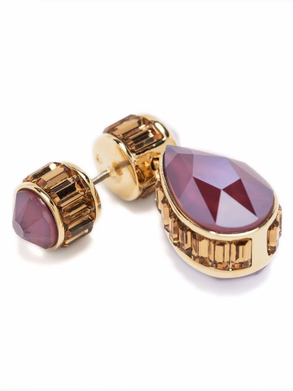 Women Swarovski Orbita Asymmetrical Drop Cut Crystal Earrings 5 Women Swarovski Orbita Asymmetrical Drop Cut Crystal Earrings - Image 3