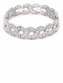 Women Swarovski Hyperbola Wave Crystal Choker