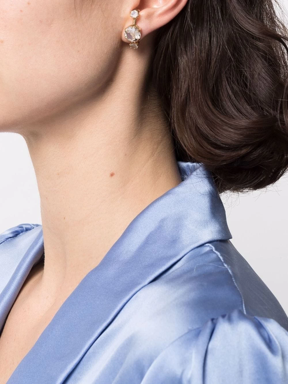 Women Swarovski Constella Cuff-cut Earrings 4 Women Swarovski Constella Cuff-cut Earrings - Image 2