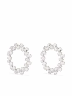 Women Swarovski Millenia Crystal Circle Earrings