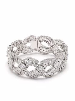 Women Swarovski Hyperbola Wave Crystal Bracelet