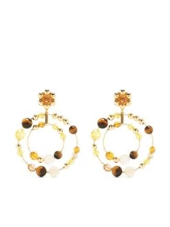 Women Swarovski Somnia Beaded Hoop Earrings