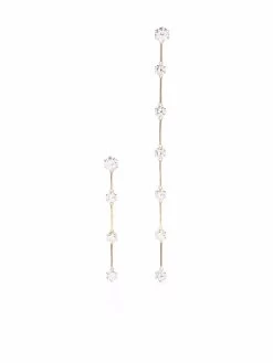 Women Swarovski Constella Asymmetric Earrings