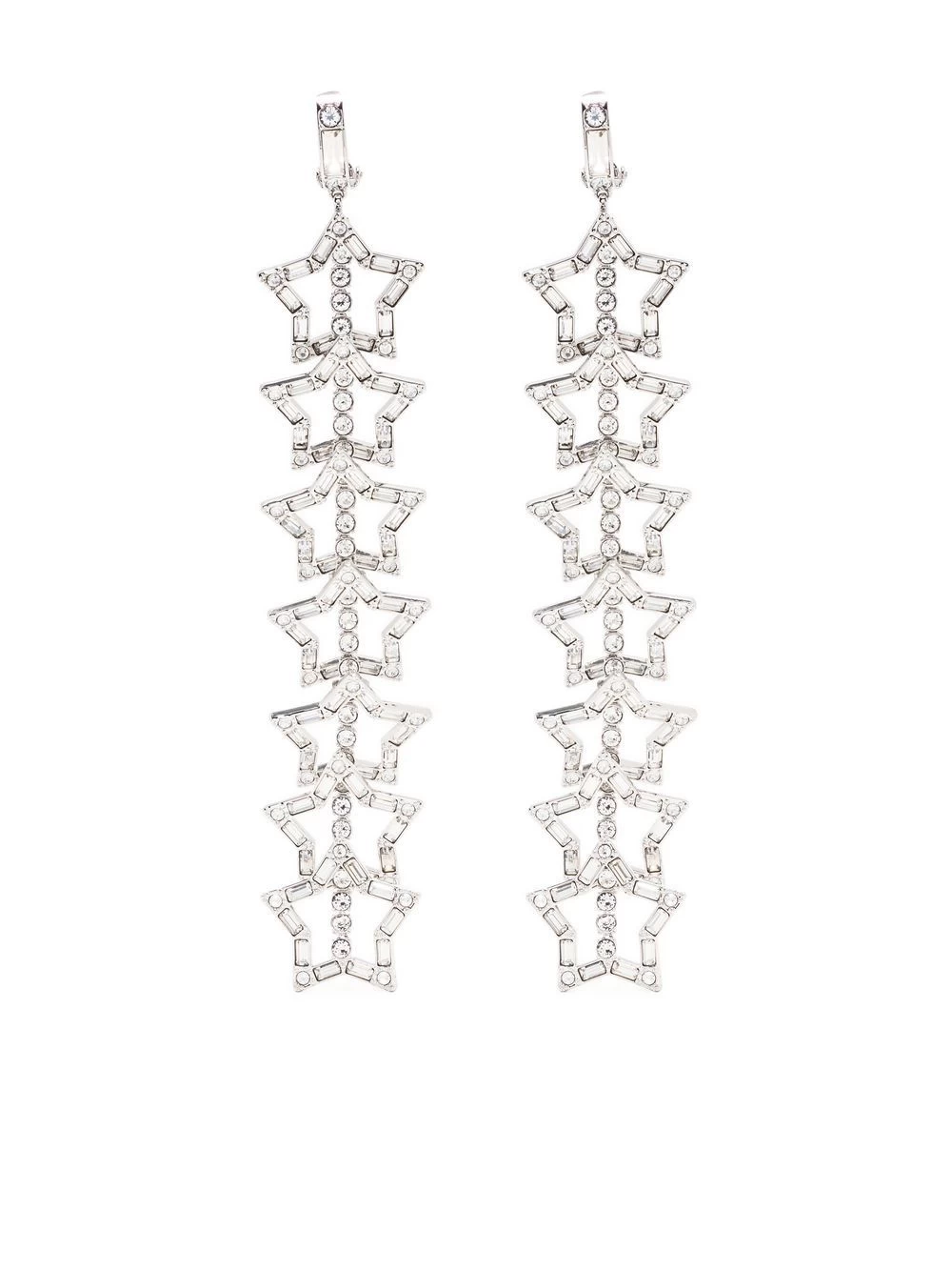 Women Swarovski Stella Clip Earrings 3 Women Swarovski Stella Clip Earrings