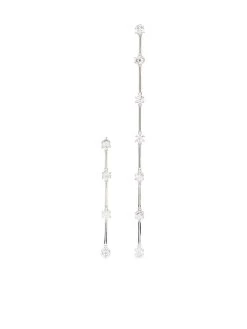 Women Swarovski Constella Asymmetric Drop Earrings