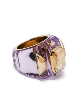 Women Swarovski Chroma Tone Cocktail Ring