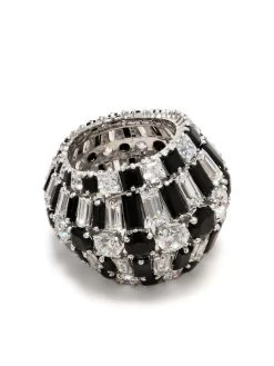 Women Swarovski Hyperbola Cocktail Ring