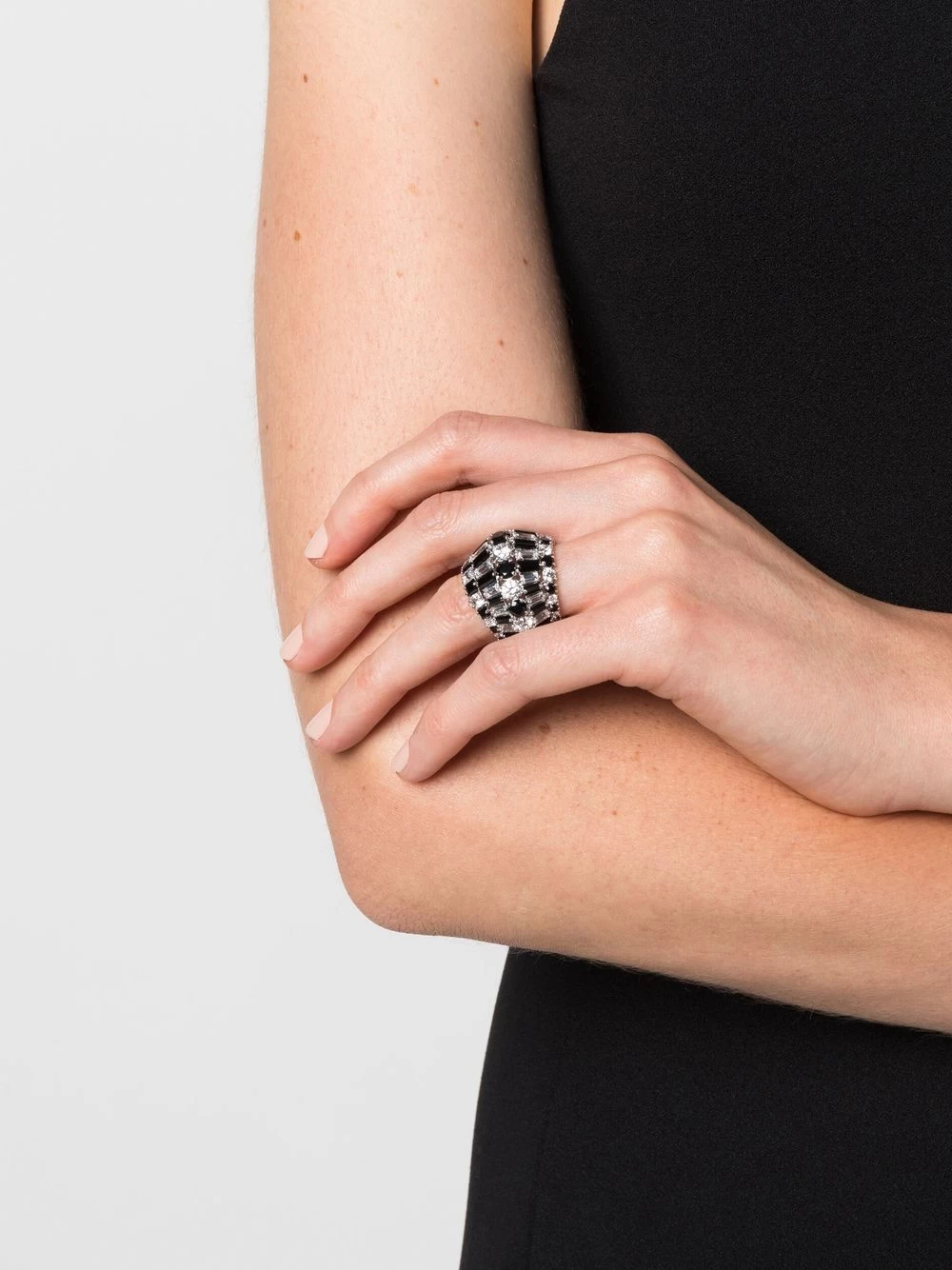 Women Swarovski Hyperbola Cocktail Ring 4 Women Swarovski Hyperbola Cocktail Ring - Image 2