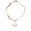 Women Swarovski Stella Crystal And Faux Pearl Charm Bracelet -Swarovski Jewelry 19310500 43244404 1000