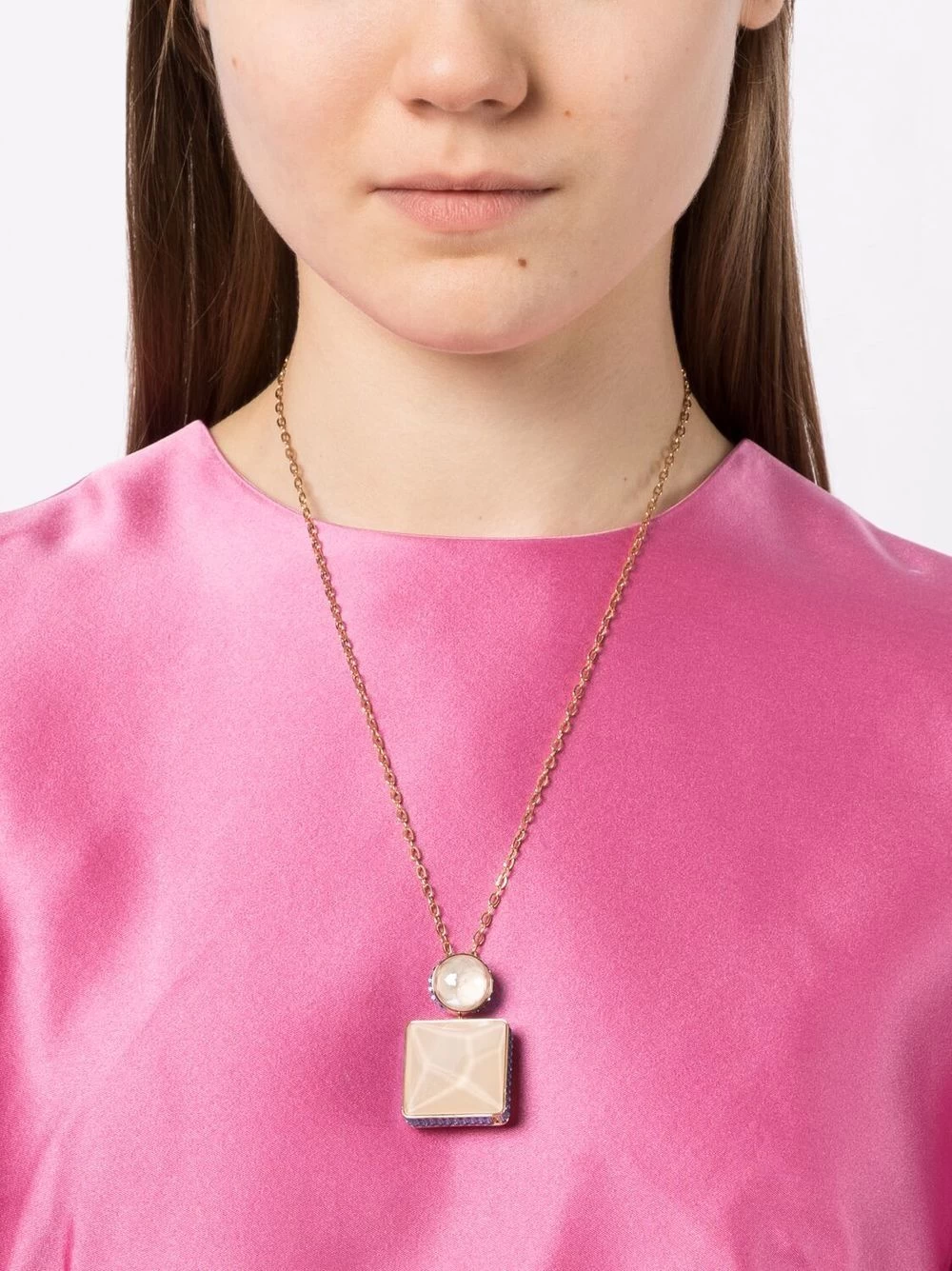 Women Swarovski Orbita Crystal-embellished Pendant Necklace 4 Women Swarovski Orbita Crystal-embellished Pendant Necklace - Image 2