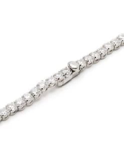 Women Swarovski Round Cut Matrix Tennis Necklace -Swarovski Jewelry 19381796 44366544 1000