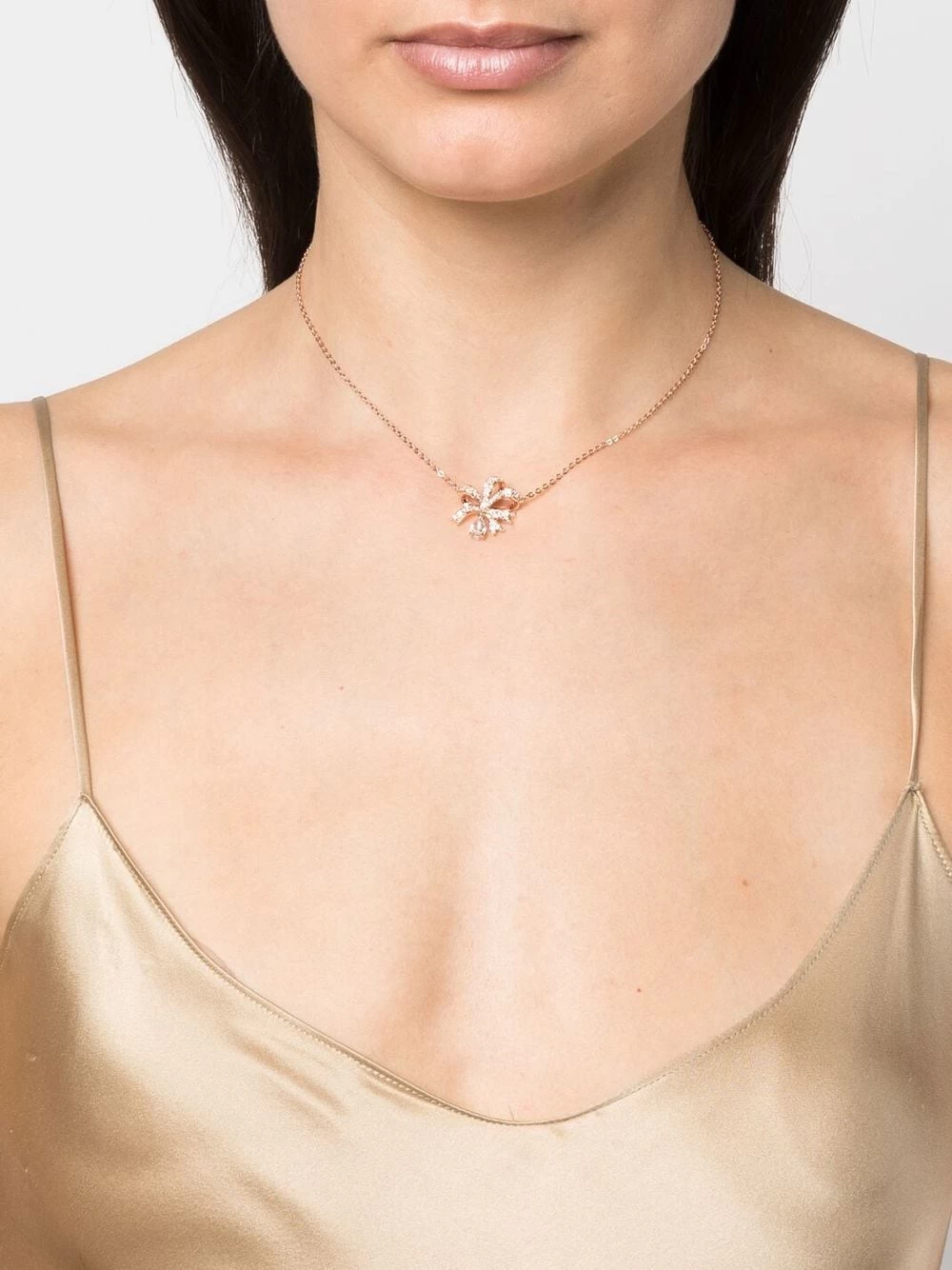 Women Swarovski Volta Bow Pendant Necklace 4 Women Swarovski Volta Bow Pendant Necklace - Image 2