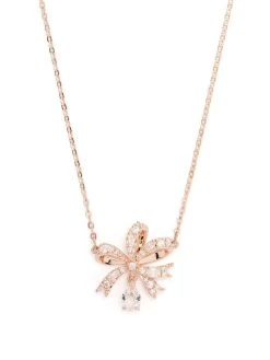 Women Swarovski Volta Bow Pendant Necklace