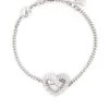 Women Swarovski Matrix Heart Pendant Bracelet