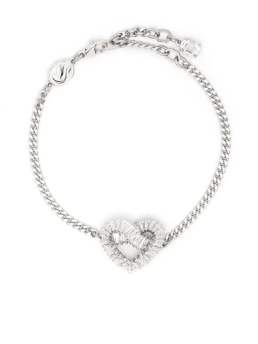 Women Swarovski Matrix Heart Pendant Bracelet 3 Women Swarovski Matrix Heart Pendant Bracelet