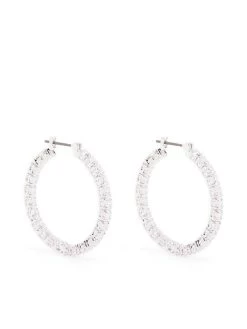 Women Swarovski Matrix Hoop Earring