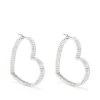 Women Swarovski Matrix Heart-hoop Earrings -Swarovski Jewelry 19381828 43558908 1000