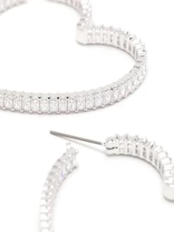 Women Swarovski Matrix Heart-hoop Earrings 7 Women Swarovski Matrix Heart-hoop Earrings -Swarovski Jewelry 19381828 43560253 1000