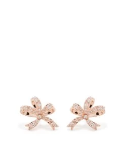 Women Swarovski Swarovski-crystal Bow Earrings