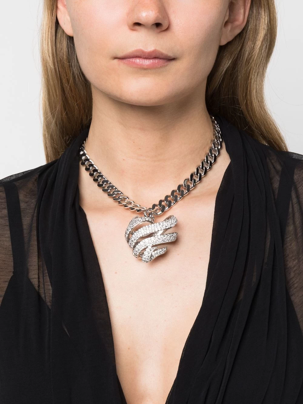 Women Swarovski Volta Heart Choker Necklace 4 Women Swarovski Volta Heart Choker Necklace - Image 2