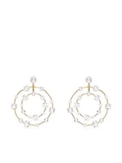 Women Swarovski Constella Hoop Clip-on Earrings