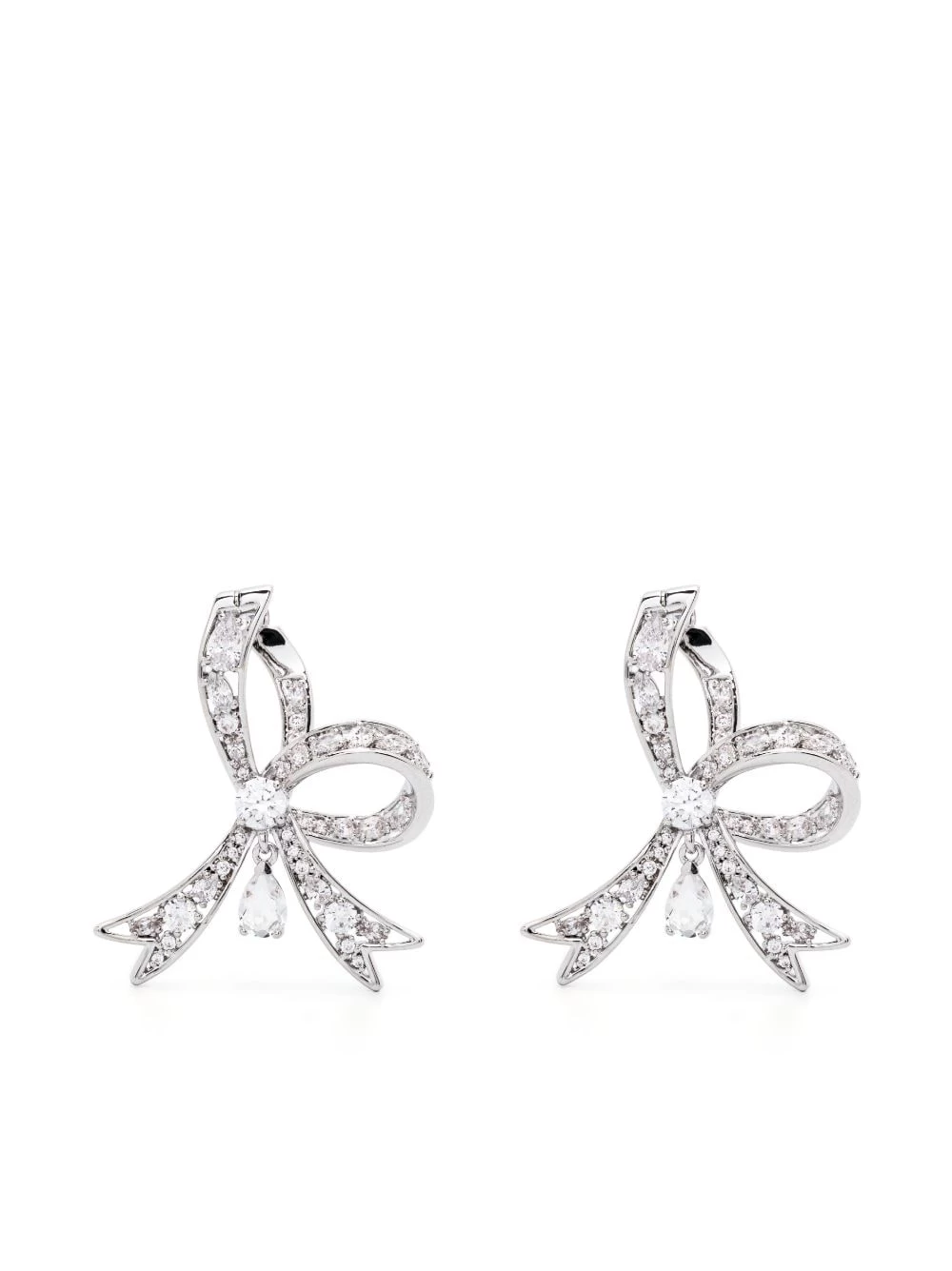 Women Swarovski Volta Bow Drop Earrings 3 Women Swarovski Volta Bow Drop Earrings