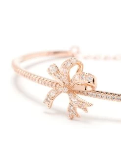 Women Swarovski Volta Crystal-embellished Bow Bangle -Swarovski Jewelry 19382451 43549518 1000