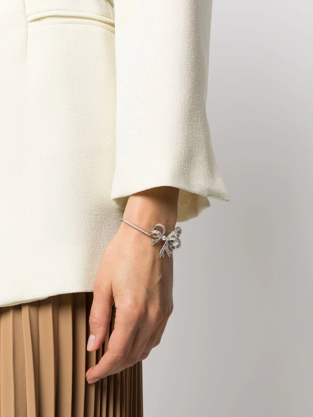 Women Swarovski Volta Bow Bangle 4 Women Swarovski Volta Bow Bangle - Image 2