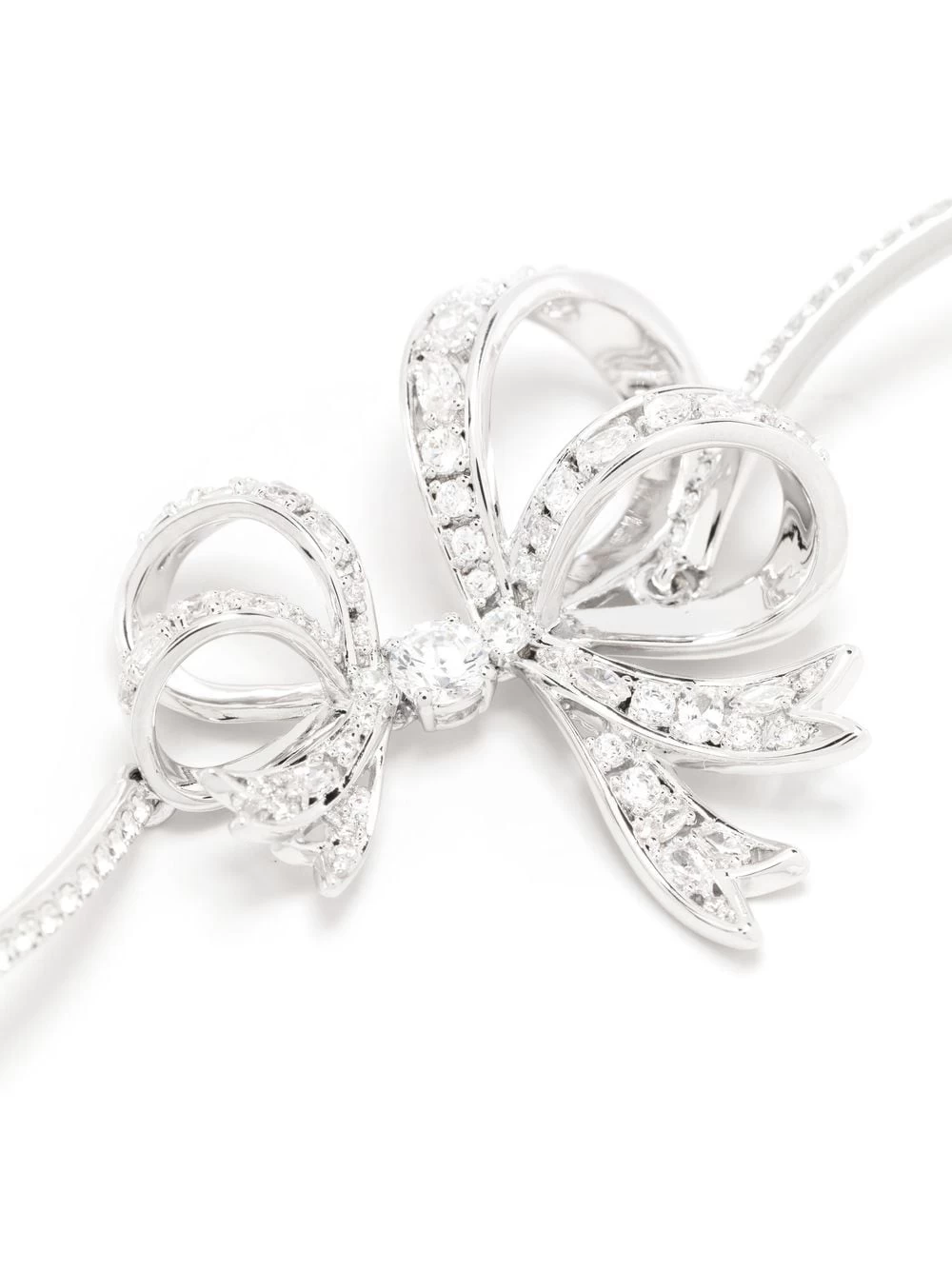 Women Swarovski Volta Bow Bangle 5 Women Swarovski Volta Bow Bangle - Image 3