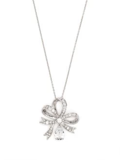 Women Swarovski Volta Bow-pendant Long Necklace