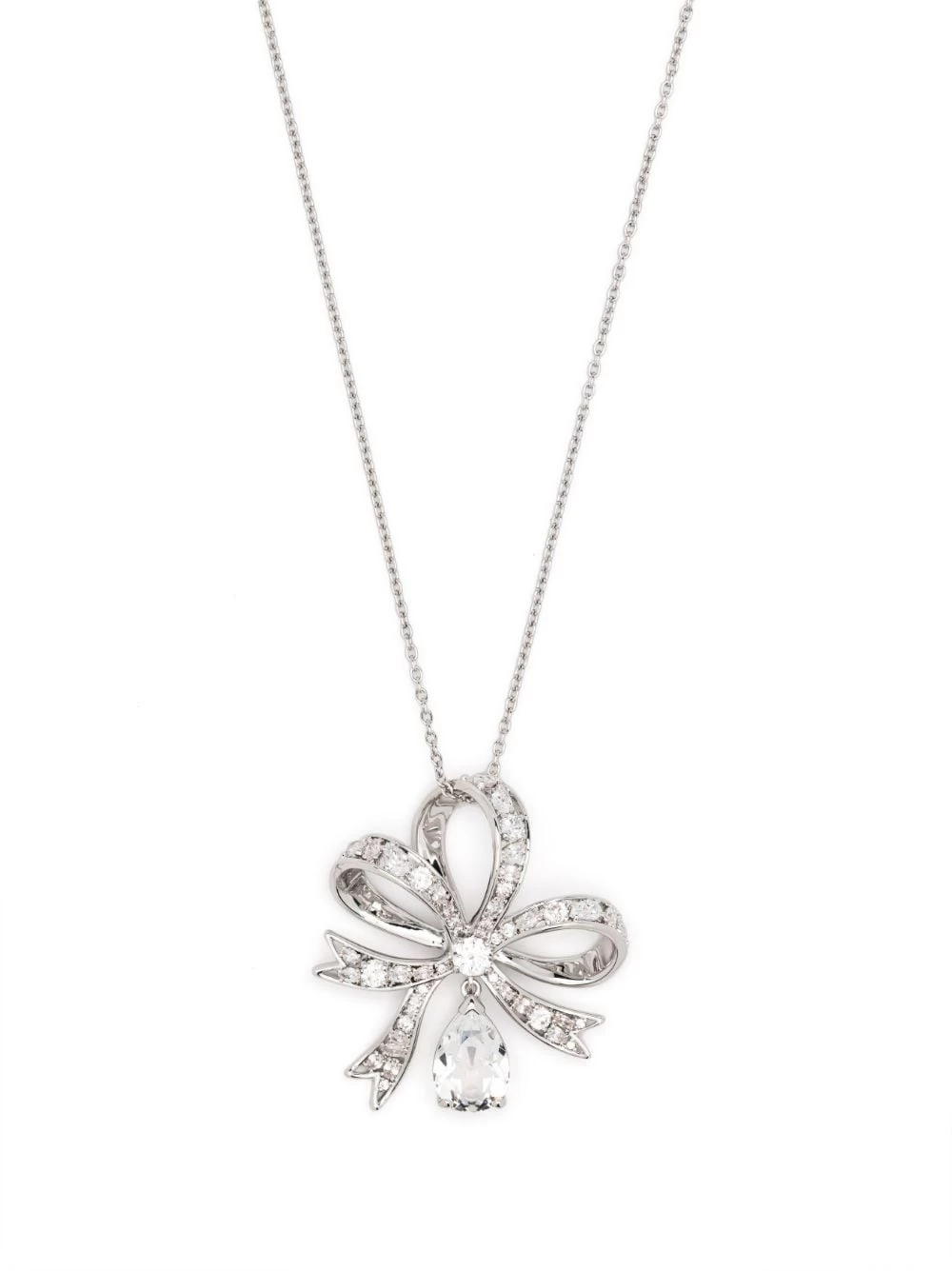 Women Swarovski Volta Bow-pendant Long Necklace 3 Women Swarovski Volta Bow-pendant Long Necklace