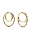 Women Swarovski Rota Hoop Earrings