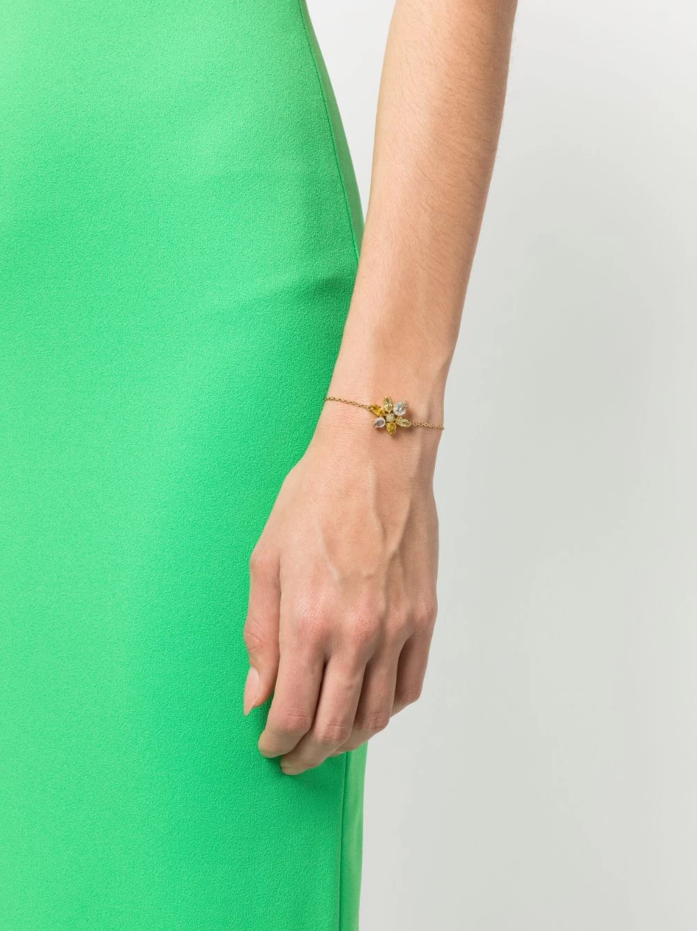 Women Swarovski Gema Flower Gold-plated Bracelet 4 Women Swarovski Gema Flower Gold-plated Bracelet - Image 2