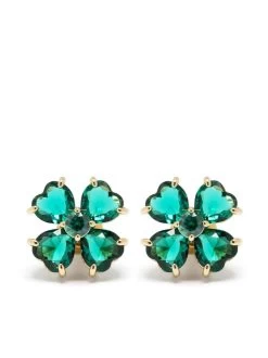 Women Swarovski Idyllia Clover Stud Earrings