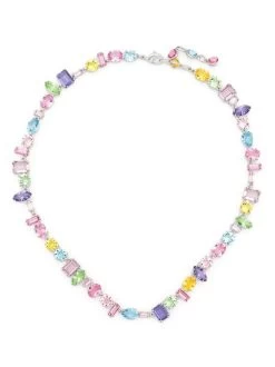 Women Swarovski Gema Mixed-crystals Necklace
