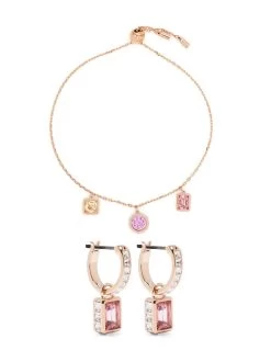 Women Swarovski Stilla Crystal-embellished Bracelet And Earrings Set