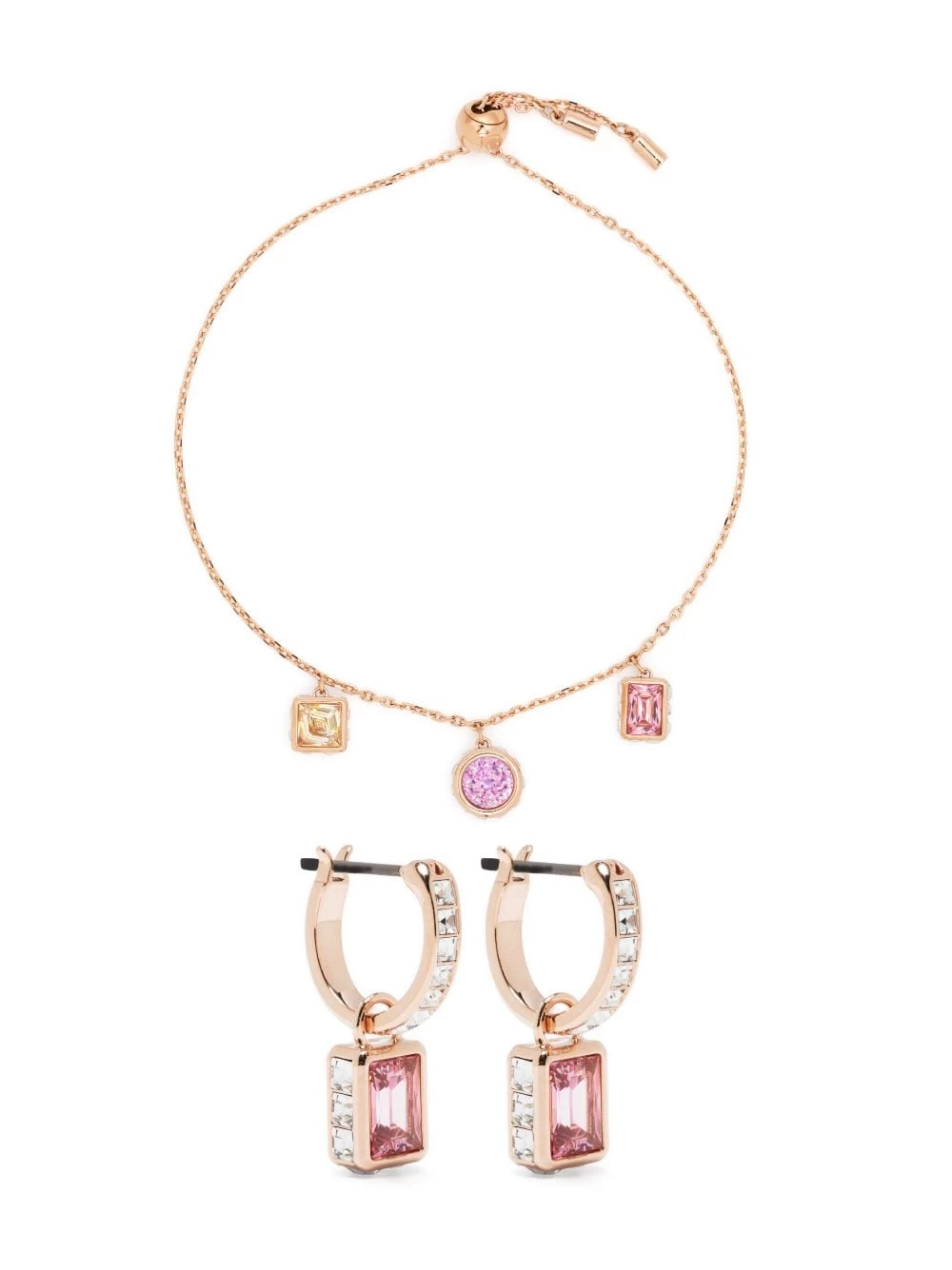 Women Swarovski Stilla Crystal-embellished Bracelet And Earrings Set 3 Women Swarovski Stilla Crystal-embellished Bracelet And Earrings Set