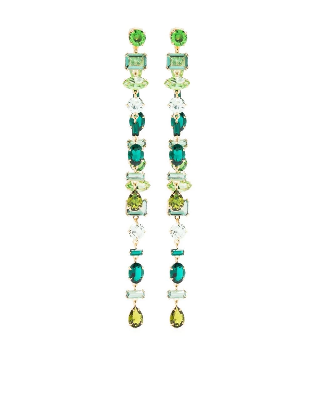 Women Swarovski Gema Crystal-embellished Earrings 3 Women Swarovski Gema Crystal-embellished Earrings