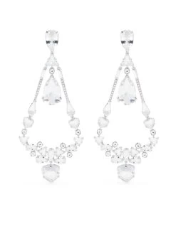 Women Swarovski Mesmera Chandelier Clip Earrings